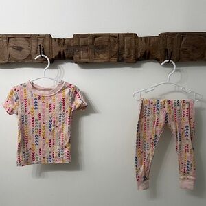 Wonder Nation Pink and Blue Heart Pajama Set